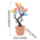 thumbnail image 3 of Easter Tree Potted Decoration, Artificial Spring Tree, Indoor Table Top Centerpiece, Realistic Flowers, Easy Assembly, Foldable Design, Metal Frame, Wooden Base, for Living Room Decor, 3 of 9