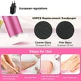 thumbnail image 5 of Remover with 60 Sandpaper Pads Home Remover Foot Care Kit /Black Two Color Options, 5 of 5