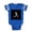 Royal Blue, variant on CafePress - Gothic Initial A - Cute Infant Baby Football Bodysuit