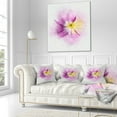 thumbnail image 3 of Designart Purple Flower Sketch with Splashes - Floral Throw Pillow - 18x18, 3 of 5