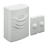 IQ America WD1142 Wireless Plugin Contemporary Door Chime Door Bell 2 Buttons 2 Melody