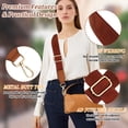 thumbnail image 2 of Becaristey Simple Bag Strap Replacement Exquisite Craft And High-end Texture No Loose Thread Shoulder Bag Strap Brown, 2 of 6