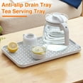 thumbnail image 3 of BAETEUY 1 Set Drain Tray Double Layer Drainer Tray Durable Tea Serving Tray Sturdy Dish Drying Rack for Home Kitchen, 3 of 8