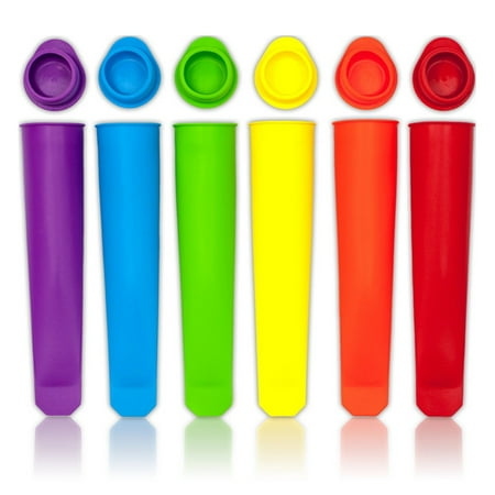 

6pcs Silicone Popsicle Makers Summer Frozen Ice Cream Stick Pop Mold Lolly Mould