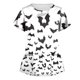thumbnail image 1 of Womens Tops Stretchy Fashion Halloween Printed Work With Pocket T-Shirt Short Sleeve Top, 1 of 3