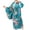 Sky Blue, variant on Toddler Kids Baby Girls Outfits Clothes New Year Dress Up Kimono Robe Japanese Traditional