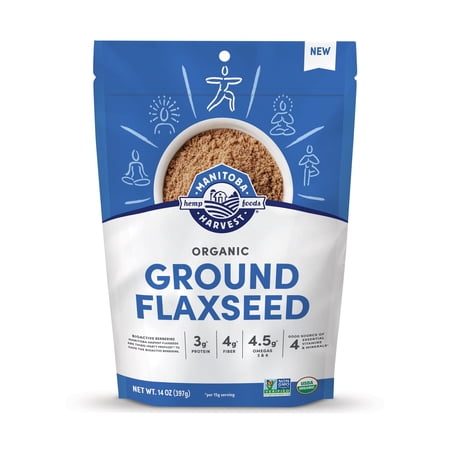 Manitoba Harves - Manitoba Harvest Flaxseed Ground - 14 OZ, Case of 6