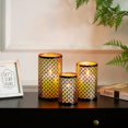 thumbnail image 5 of EcoNesxp Metal Hurricane Bronze Candlestick Set Candle Holder Set, 5 of 5