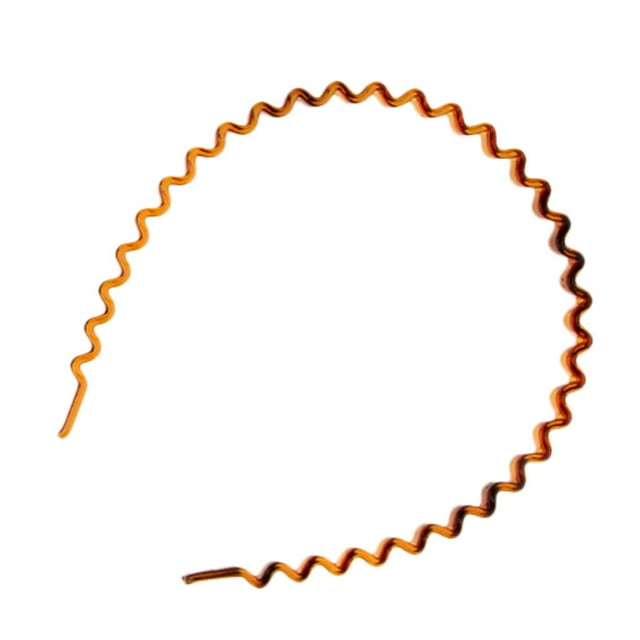 Diadema de Pelo Plástica Ondulada Colcomx Herramienta de Peinado marrón 1