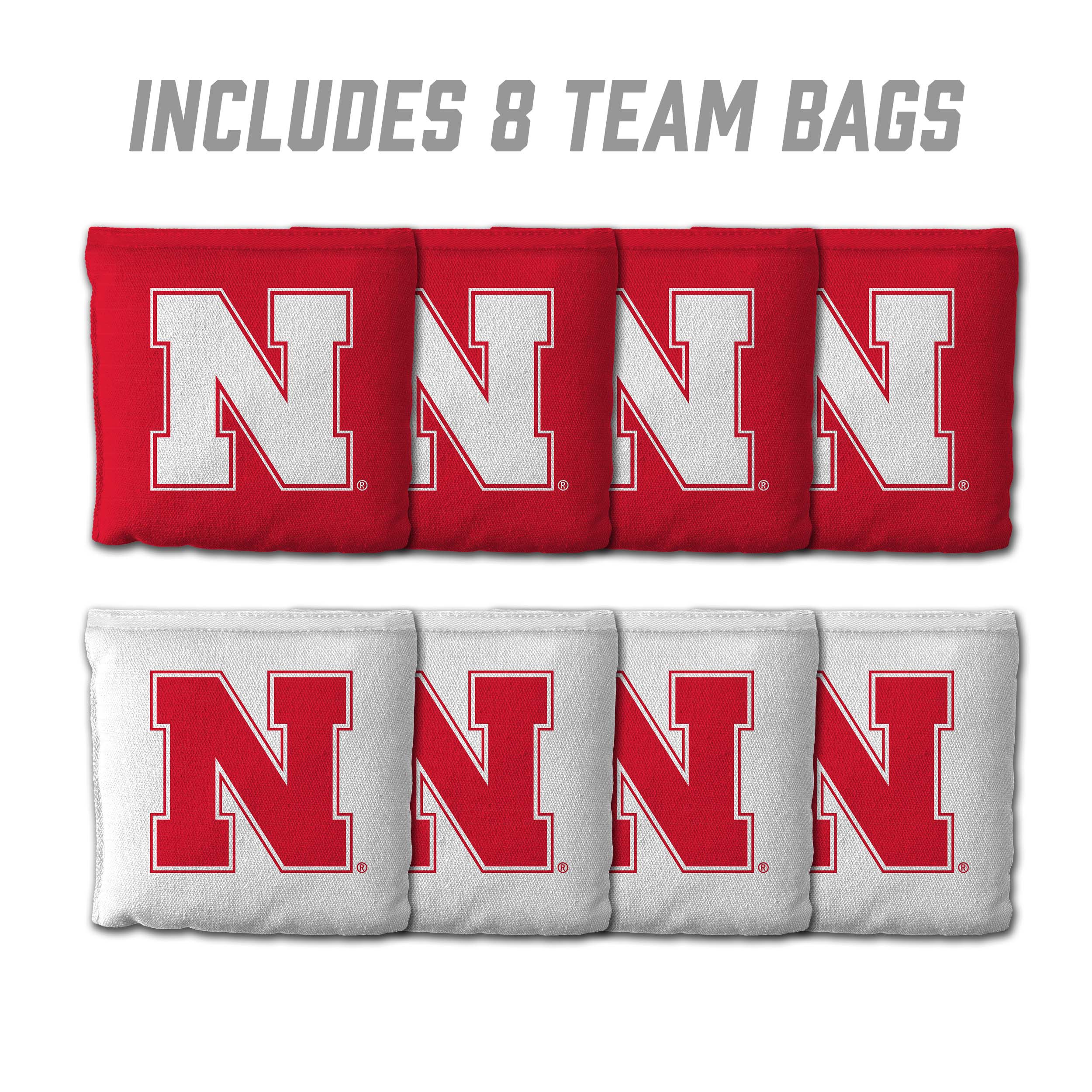 Nebraska Cornhuskers 8pk Licensed Cornhole Bags