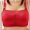 Red, variant on Strap Bras for Women Without Underwire Top Support Sagging Bra Lace 3/4 Cup Underwear, 40