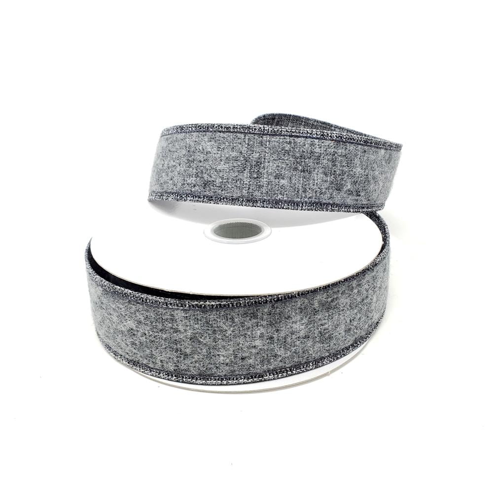 1-1//2-Inch Glitter Webbing Wired Ribbon 10-Yard