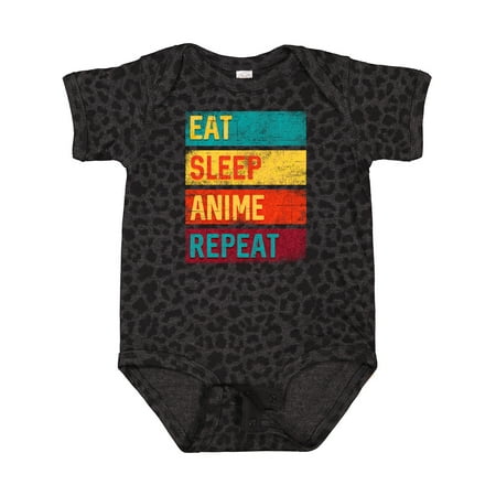 

Inktastic Eat Sleep Anime Repeat Gift Baby Boy or Baby Girl Bodysuit