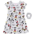 thumbnail image 1 of Vestido de skater Disney Mickey Mouse Minnie Mouse para niña 4T gris, 1 of 7