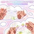 thumbnail image 2 of DAZLUTE 4pack Jelly Texture Cat Paw Squishy Squeeze Toy Pinch Stress Relief Toy, Hand Made Reliever Squishy for  Adults, 2 of 7