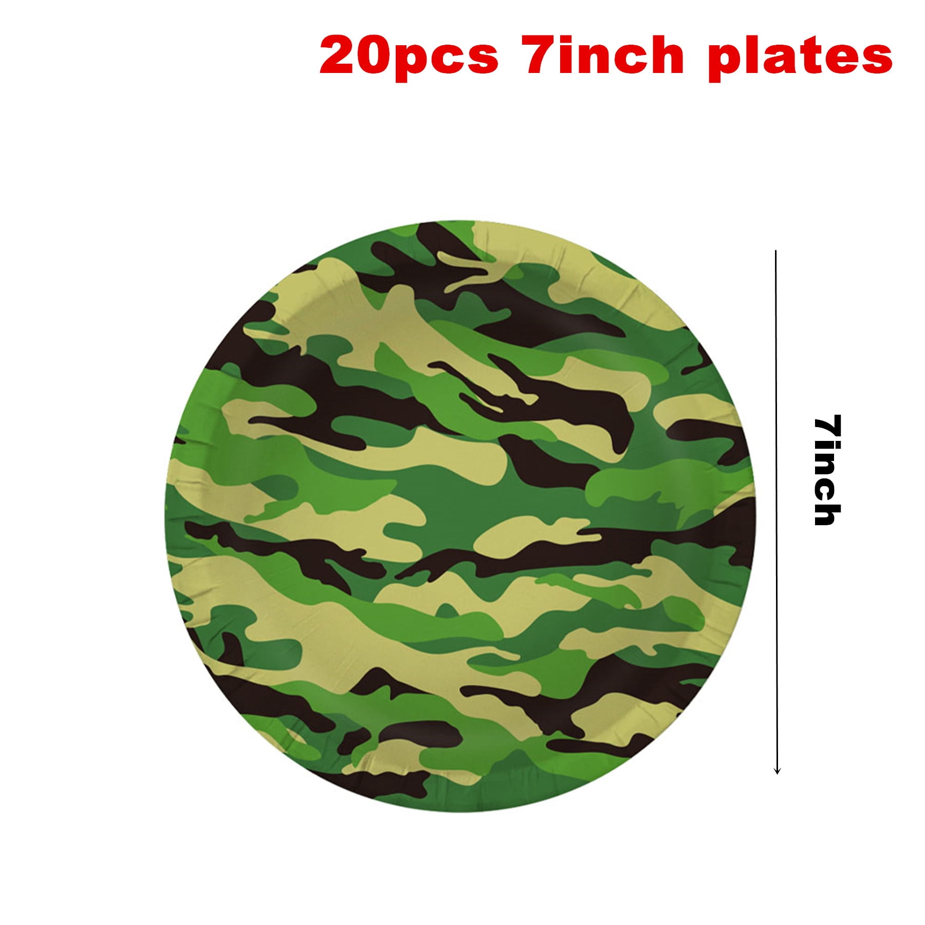 162Pcs Camouflage Party Decorations Tableware, Camo Camouflage Themed Party Supplies, Plate, Cup, Napkin, Banner, Tablecloth, Cutlery, Hunting Army Military Theme Birthday Decorations, Serve 20 Guest