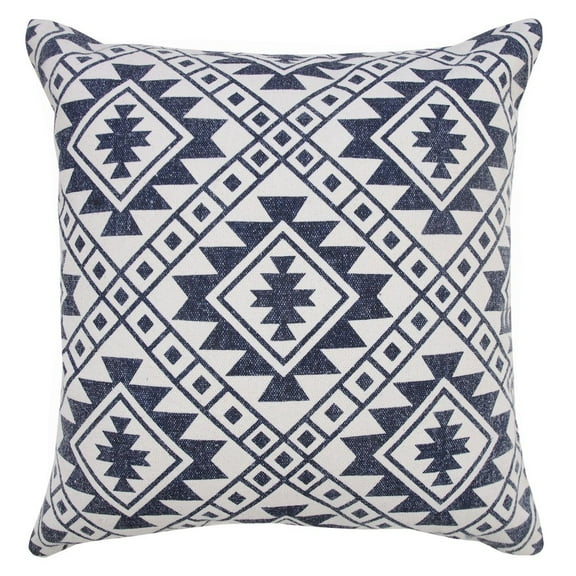 LR Home Southwestern Dynamic Denim Geometric Throw Pillow