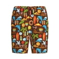 thumbnail image 6 of Daiia Cute Beach Dolphin Mens Woven Stretch Pajama Short,Short Pajama Pants-4X-Large, 6 of 7