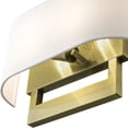 thumbnail image 4 of 45222-01 Livex Lighting 2 Light Large Wall Sconce In Contemporary Style-9.5 Inches Tall and 15 Inches Wide-Antique Brass Finish, 4 of 15