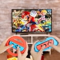 thumbnail image 2 of Controlador de volante para Nintendo Switch y Switch modelo OLED (paquete de 2) Volante para Mario Kart, rojo y azul oso de fresa Electrónica, 2 of 5