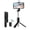 Black with lights, variant on Extendable Selfie Stick Tripod with Fill Light & Bluetooth Remote, Cell Phone Stand for Selfies Live Streaming Vlogging