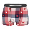 thumbnail image 4 of Goofa Heart Plaid Printed Men's Boxer Briefs Underwear, Moisture-Wicking Underwear, Trunk,Soft and Breathable Cotton Underwear-X-Large, 4 of 9