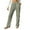 a-202Green46, variant on Womens Solid Color Crinkle Textured Straight Leg Pants With Drawstring Elastic High Waist Pockets For Casual Daily Wear Summer Loungewear Brown