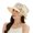 Khaki, variant on ZenCart Women Organza Kentucky Sun Hats Wide Brim Flower Church Bridal Hat Beach Derby Hat for Tea Party Wedding