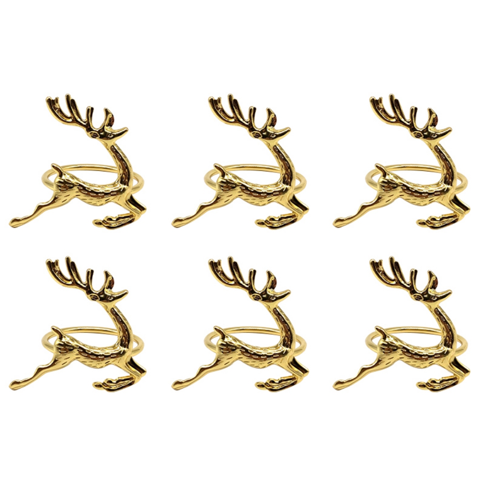 Deer Napkin Rings Christmas Napkin Ring Holders Reindeer Napkin Buckle