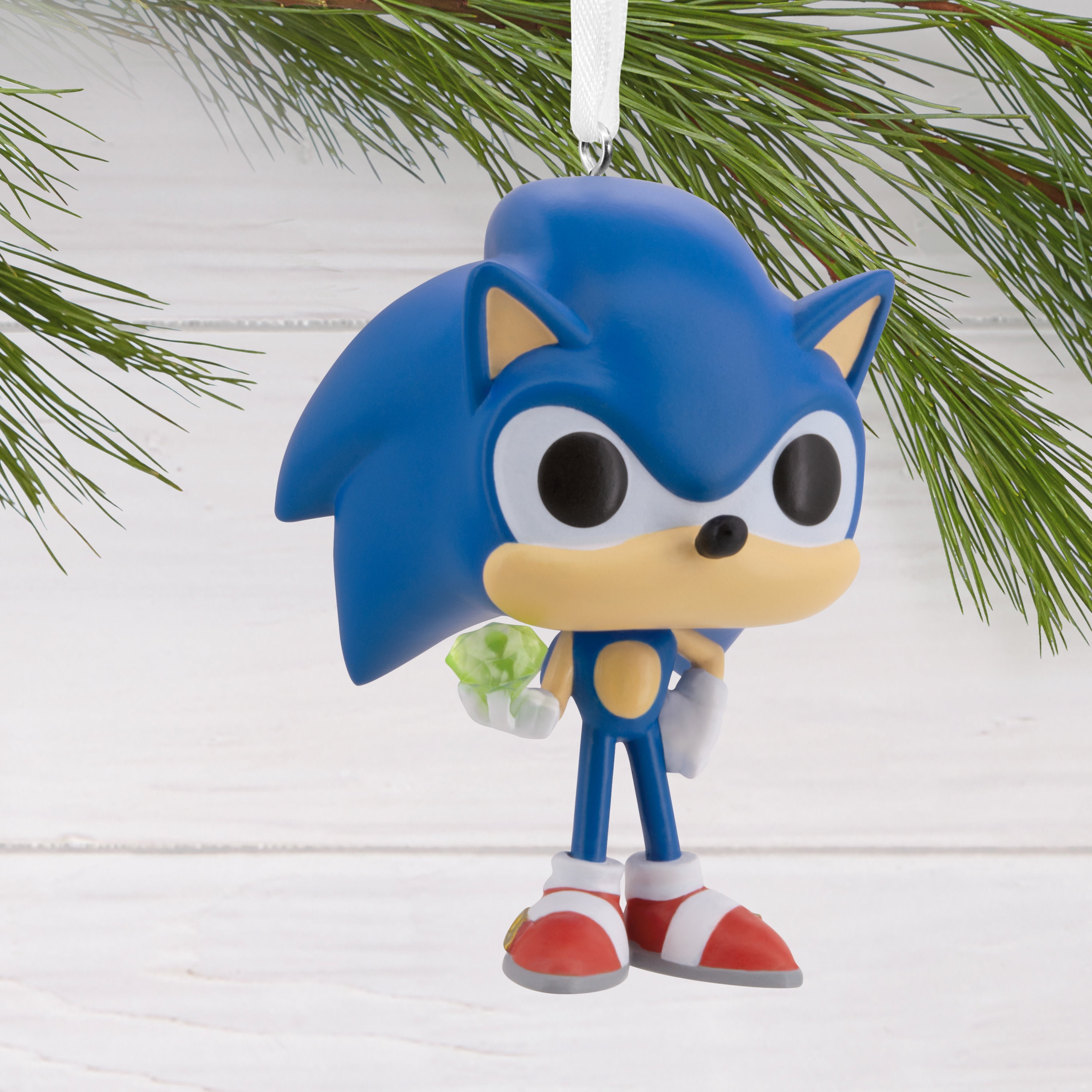 Hallmark Christmas Ornament (Sonic Hedgehog Emerald Funko POP!), 1 Count