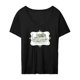 thumbnail image 2 of Camiseta para mujer, camiseta para mujer, camiseta básica, ropa elegante para mujer, camisetas de manga corta, camisetas de verano para caminar, ir de compras en la oficina Negro, 2 of 10