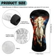 thumbnail image 6 of Yuyamidu Horse Golf Club Covers Driver Headcover Hybrid Headcover Fairway Wood Head Covers American Flag Golf Headcovers PU Leather Golf Headcovers for Golf Clubs Men Women Golfer, 6 of 7