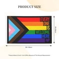 thumbnail image 3 of Bandera del Orgullo Progresivo Arcoíris Gay, Lesbianas, Transgénero, Bisexuales, LGBTQ, 3x5 pies, Bandera de Doble Cara, Letrero para Exteriores, Fiesta, Patio, Decoración de Casa, 3 of 8