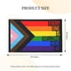 thumbnail image 3 of Bandera del Orgullo Progresivo Arcoíris Gay, Lesbianas, Transgénero, Bisexuales, LGBTQ, 3x5 pies, Bandera de Doble Cara, Letrero para Exteriores, Fiesta, Patio, Decoración de Casa, 3 of 8