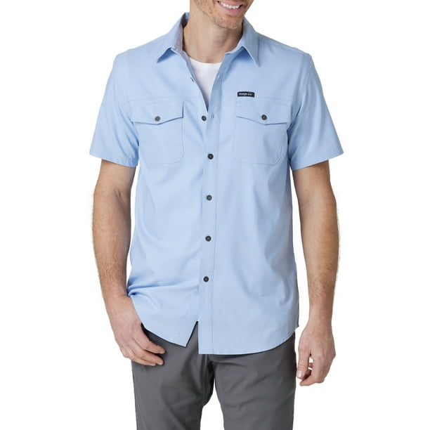 Wrangler Men's Short Sleeve Two Pocket Utility Shirt, Sizes S-5XL -  