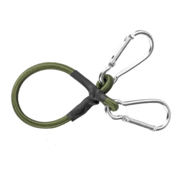 Yammee Outdoor Heavy Duty Bungee Cord with Carabiner Hooks Strong Elastic Bungee Straps Elastic Tie Strap String Enduring