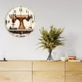 thumbnail image 2 of YladaFaie 10 Inch Sewing Room Clocks Sewing Machine Wall Clock Silent Round PVC Battery Operated Quartz Quiet Desk Clock Decorative Hanging Clock for Office Home Decor Wedding Birthday, 2 of 7