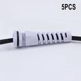 thumbnail image 1 of 5Pc Waterproof M12 Cable Gland Connector Flexible Spiral Strain Relief Protector, 1 of 4