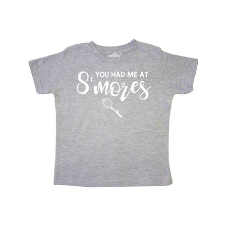 

Inktastic Had Me At S mores Gift Toddler Boy or Toddler Girl T-Shirt