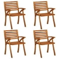 thumbnail image 2 of vidaXL 2/3x Solid Acacia Wood Garden Chair Outdoor Lounge Seating Armchair, 2 of 17