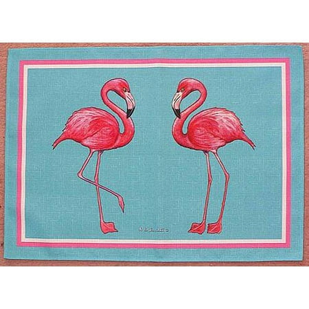 Betsy Drake Interiors Flamingo Placemat (Set of 4)