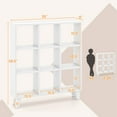 thumbnail image 3 of Costway 2 PCS 9-Cube Bookcase with 6 Removable Shelves Raised Support Feet for Living Room White, 3 of 7