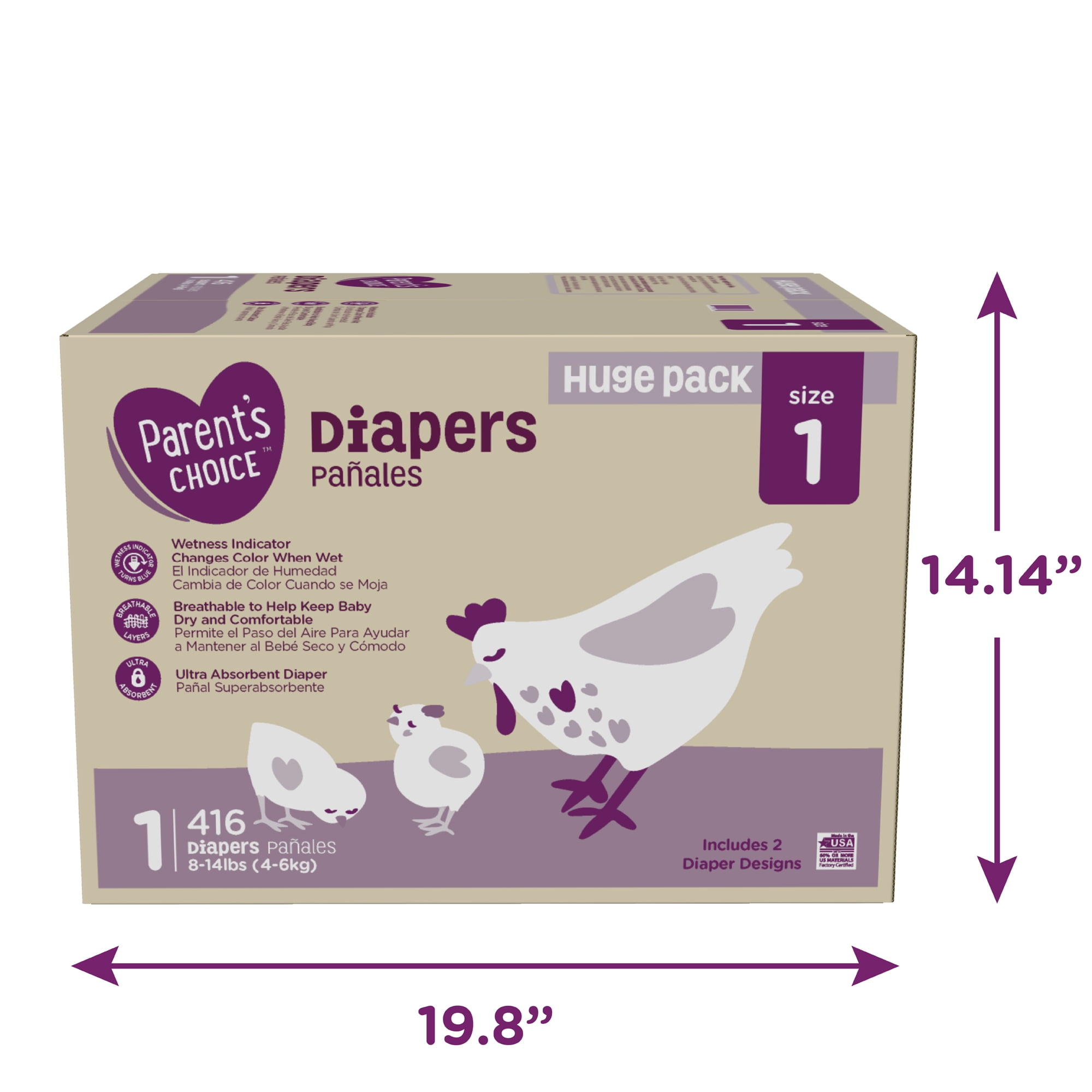 pampers size 1 mega box