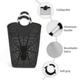thumbnail image 4 of KLL Black Spider On Web 1 Laundry Hamper,Large Canvas Fabric Lightweight Storage Basket Toy Organizer Dirty Clothes Collapsible Waterproof, 4 of 6