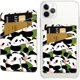 thumbnail image 1 of Tarjetero de piel con diseño de panda para teléfono móvil, tarjetero adhesivo para tarjetas de crédito, adhesivo delgado de doble bolsillo, 1 of 9