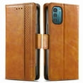 thumbnail image 3 of Case for Nokia G21 Cover Leather Wallet Folio Case Book Design Flip Magnetic Closure - Yellow, 3 of 5