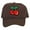 Brown, variant on Top Headwear Large Cherry Hat - Mens Womens Cherries Snapback Trucker Cap White/Kelly Green