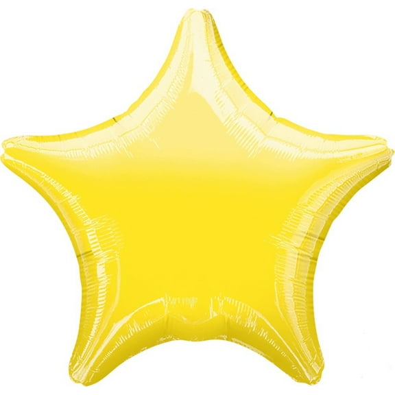 Lot of 10 Anagram Yellow Star Shape Foil Mylar 19" Balloons Birthday Party Decoration