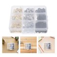 thumbnail image 4 of Shisuyan 300pcs Picture Frame Button Fasteners Metal Picture Frame Backing Clips with Screws Hardware for Hanging Photos Poster Drawing Craft, 4 of 8