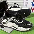 thumbnail image 6 of Trendy Double Lace Platform Shoes, Men's Low Top Lace Up Sneakers, for Outdoor Walking Holiday Traveling, 6 of 9